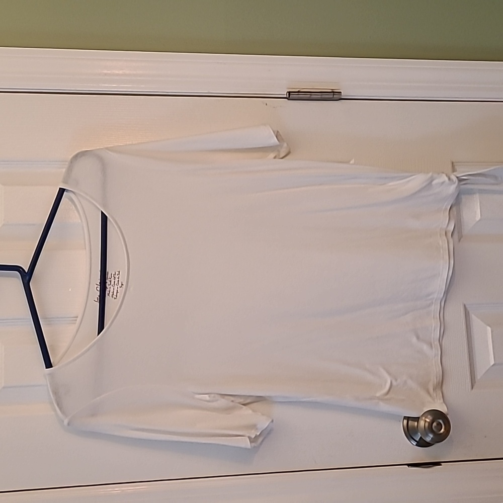 Chico's white t-shirt with side tie